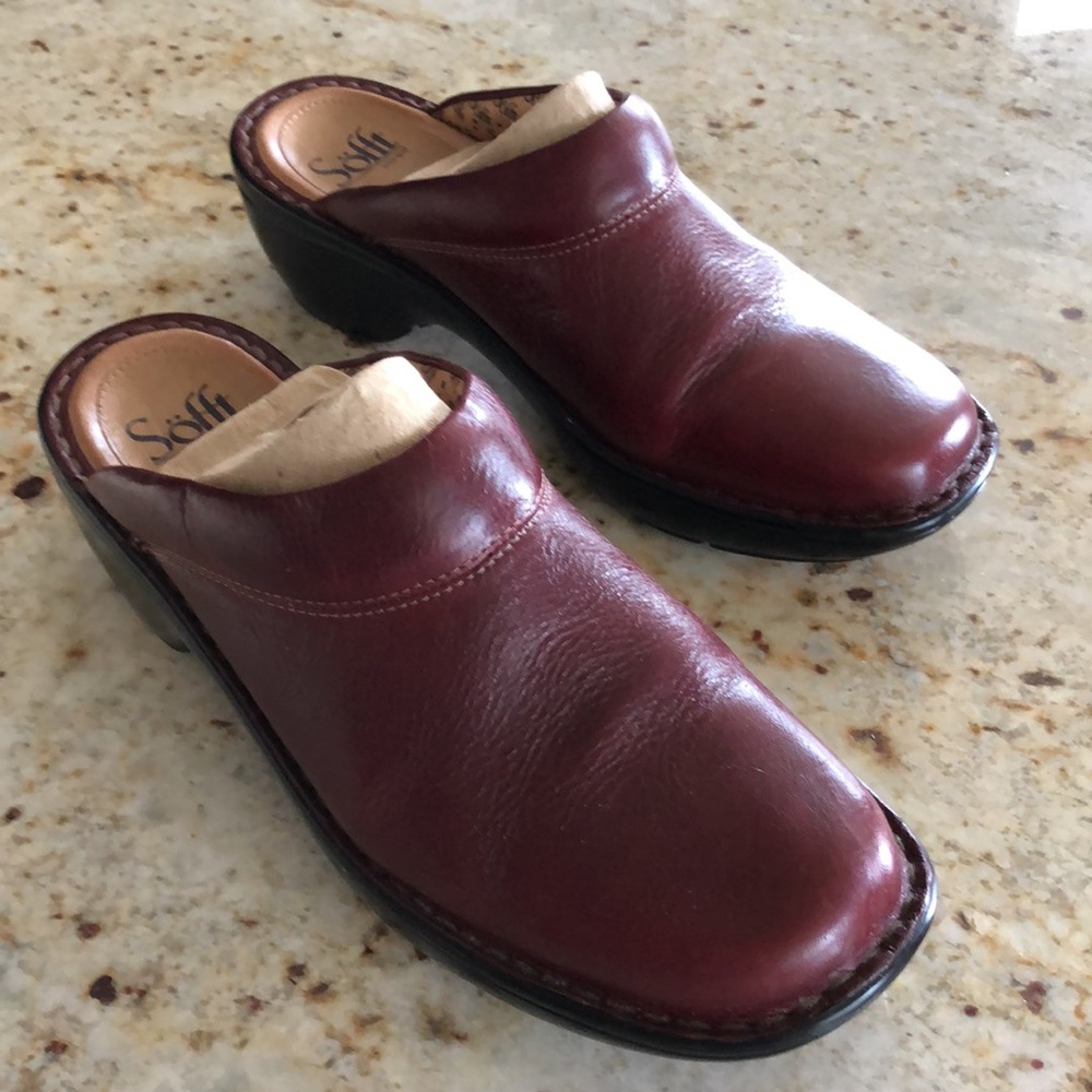 Sofft Siren Clogs, Size 9M, Burgundy Red, BNIB - Picture 5 of 8
